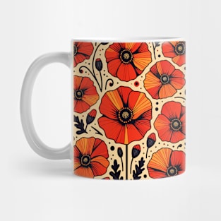 Poppy Flower Mug